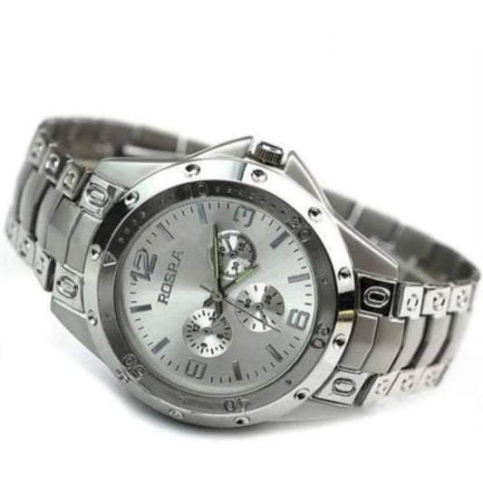 Stellar Watch for Men: The Ultimate Silver Stainless Steel Timepiece