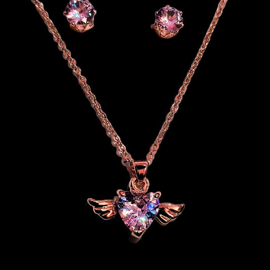 Wigs Pendant With Earrings