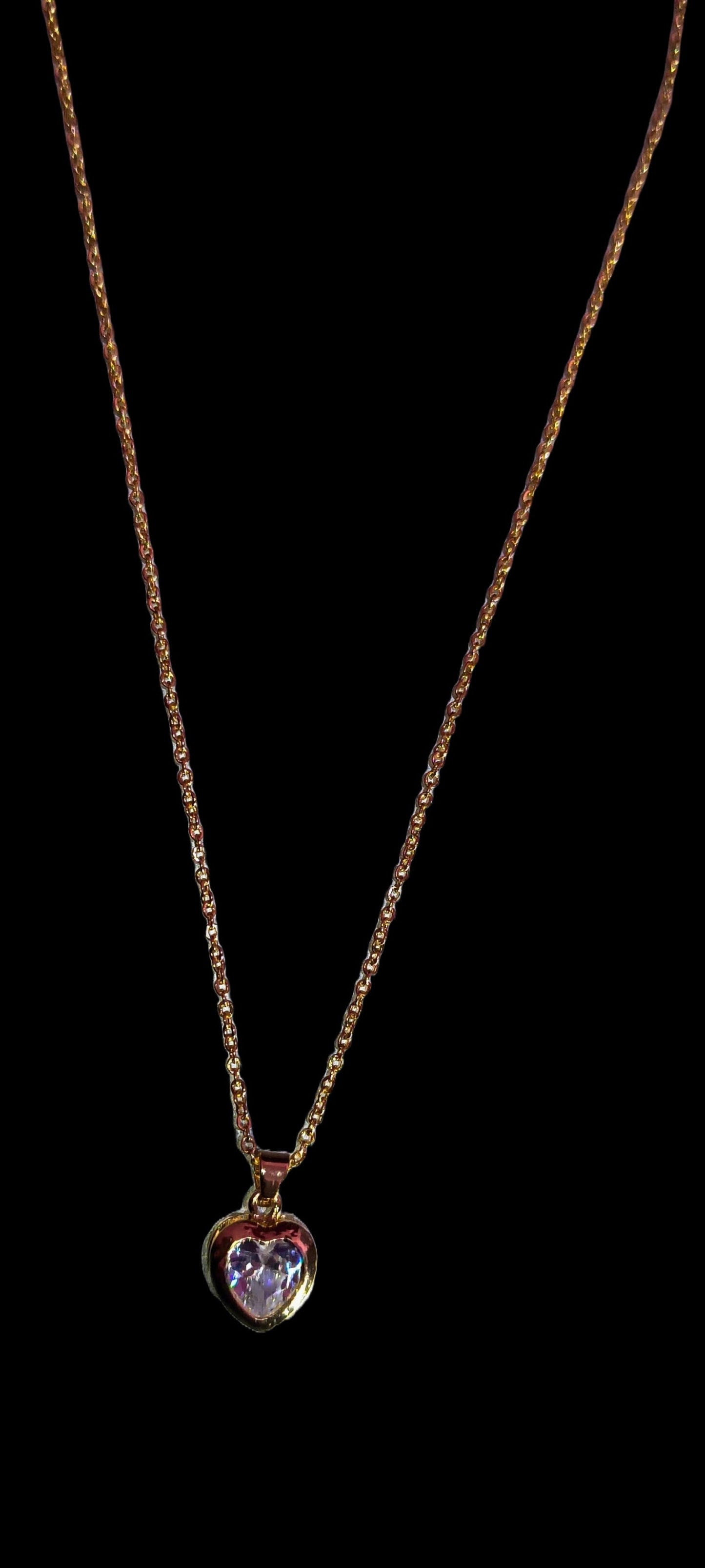 Heart Pendant With Earrings